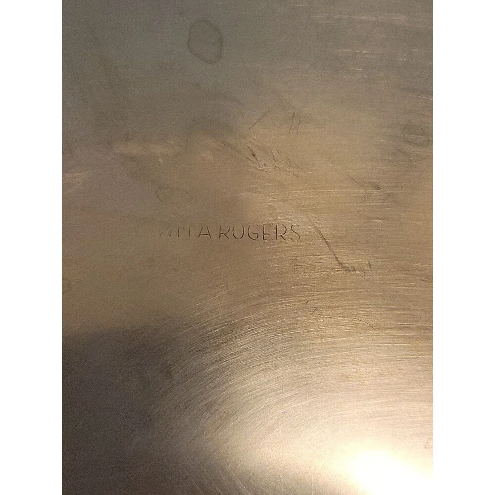 Vintage Wm Rogers Silverplated Chip and Dip Platter Tray